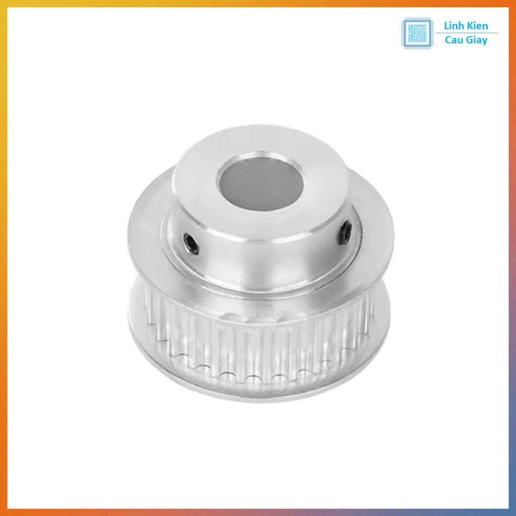 Puly 5M kiểu BF 24 răng rộng 15mm,  lỗ trục 8/10/12/14mm