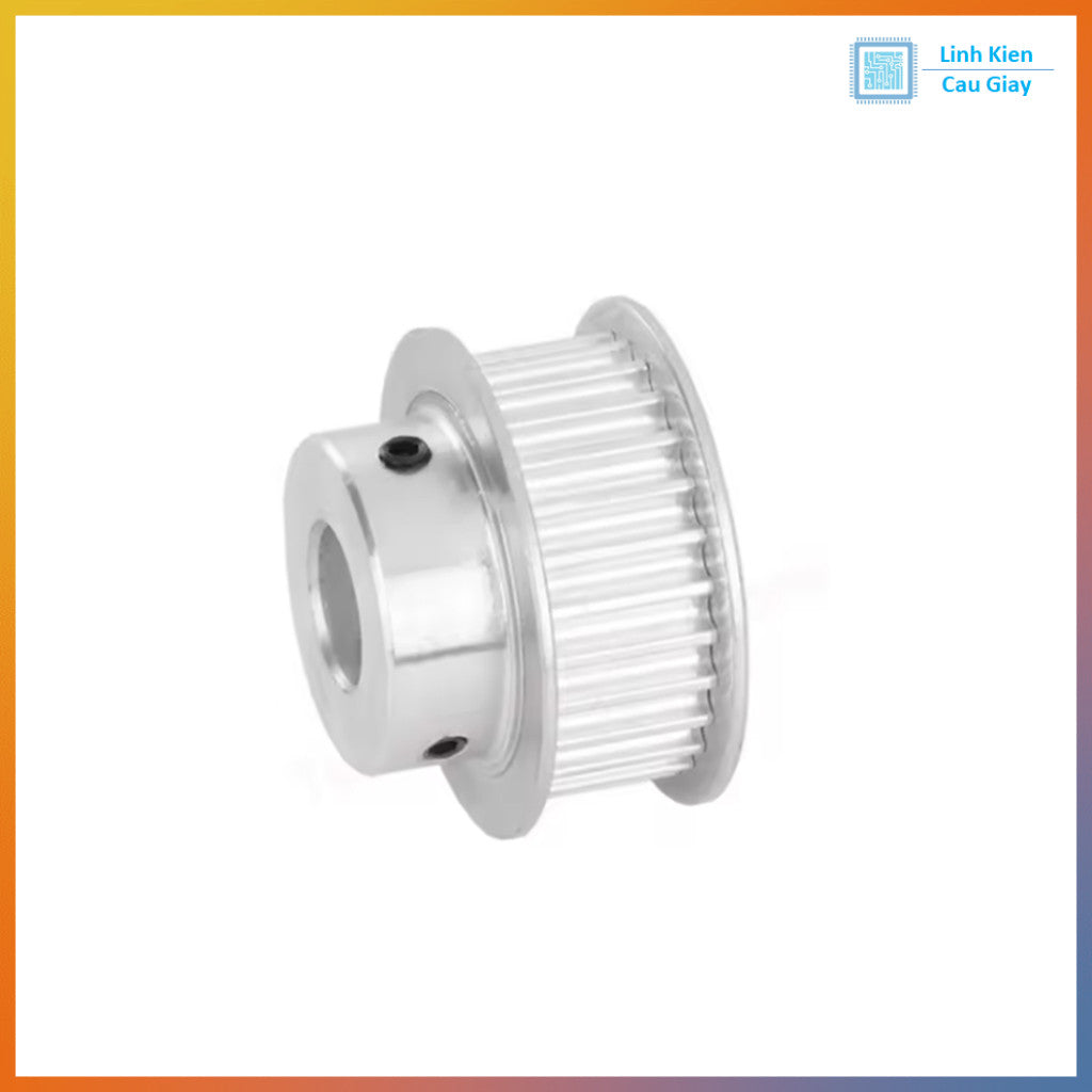 Puly 5M kiểu BF 24 răng rộng 15mm,  lỗ trục 8/10/12/14mm